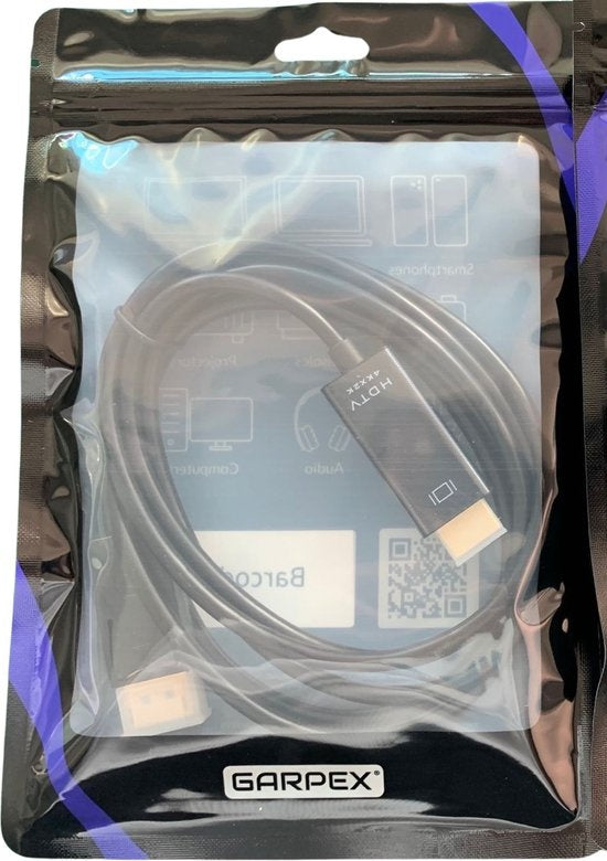 Garpex® DisplayPort naar HDMI Kabel - 4K 60Hz Ultra HD - 1.8 meter
