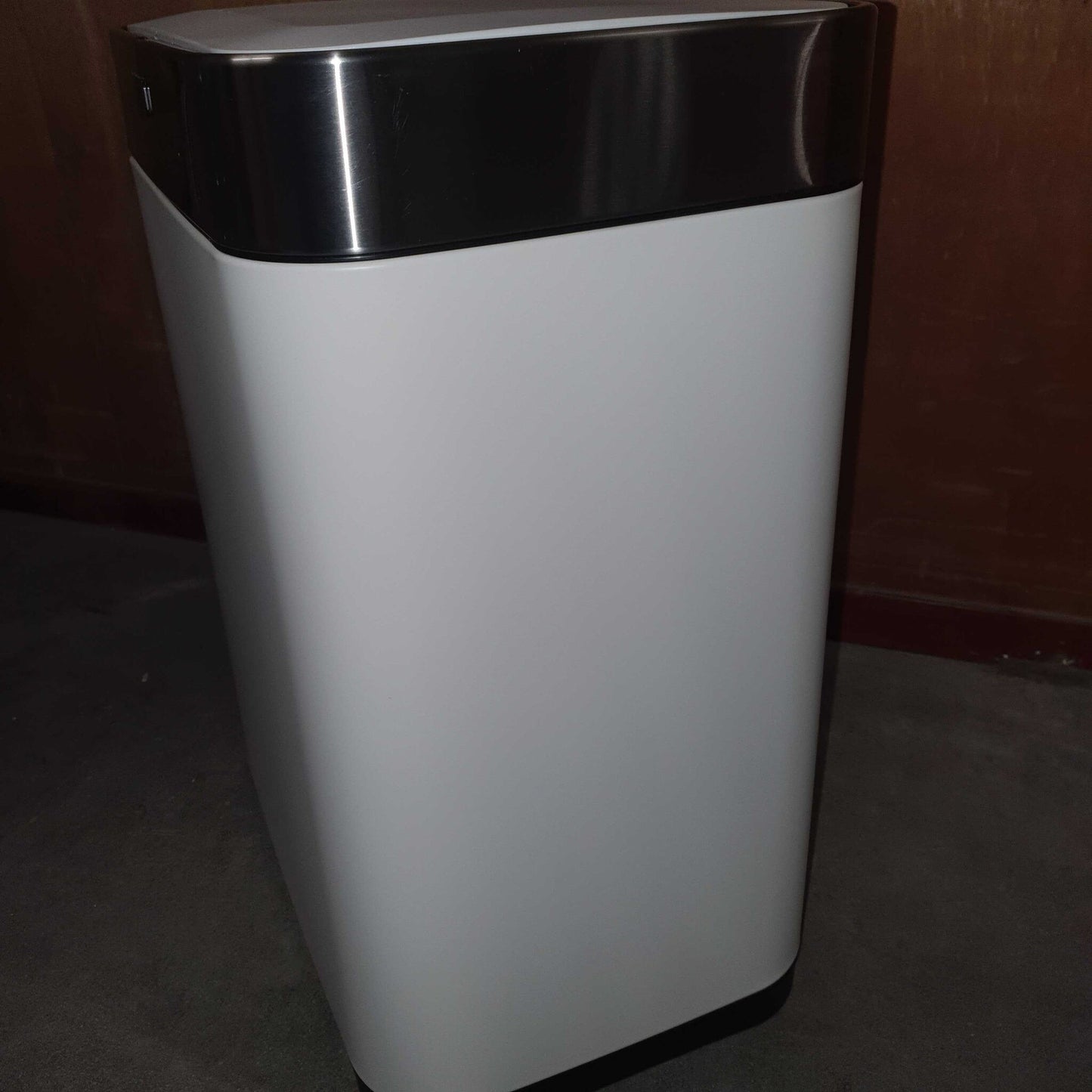 Loftey Sensor Prullenbak 60 Liter – Touch Free Afvalbak - Afvalemmer - Afvalscheiding 2x30L - Keuken - Wit/RVS