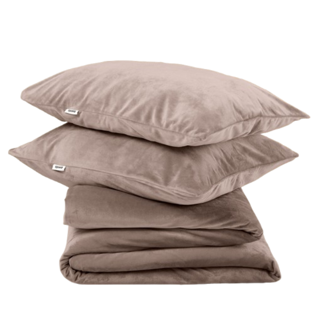 Sjumo Silky Smooth Dekbedovertrek Classic Taupe - 240x220 cm - Inclusief 2 Kussenslopen 60x70 cm