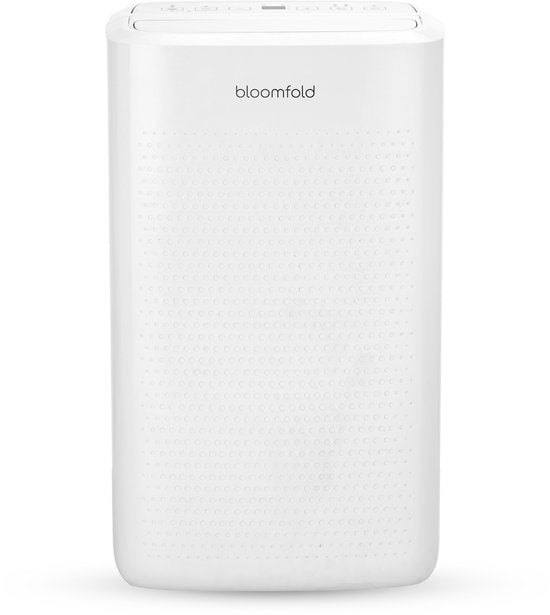 Bloomfold – Luchtontvochtiger En Luchtreiniger – 12 l Capaciteit & Met HEPA-Filter – Met Timer En Led-Display – Voor Een Gezond Binnenklimaat – Wit Kunststof