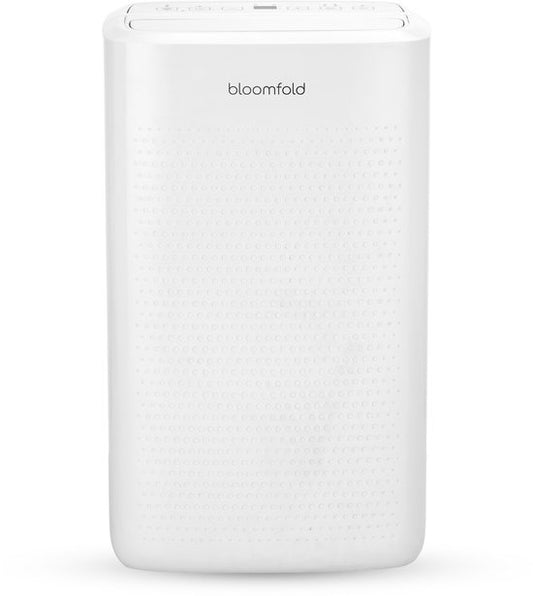 Bloomfold – Luchtontvochtiger En Luchtreiniger – 12 l Capaciteit & Met HEPA-Filter – Met Timer En Led-Display – Voor Een Gezond Binnenklimaat – Wit Kunststof