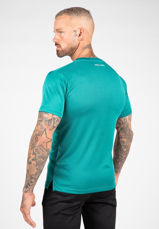 Gorilla Wear Vernon T-shirt - Groen/Blauw - 2XL