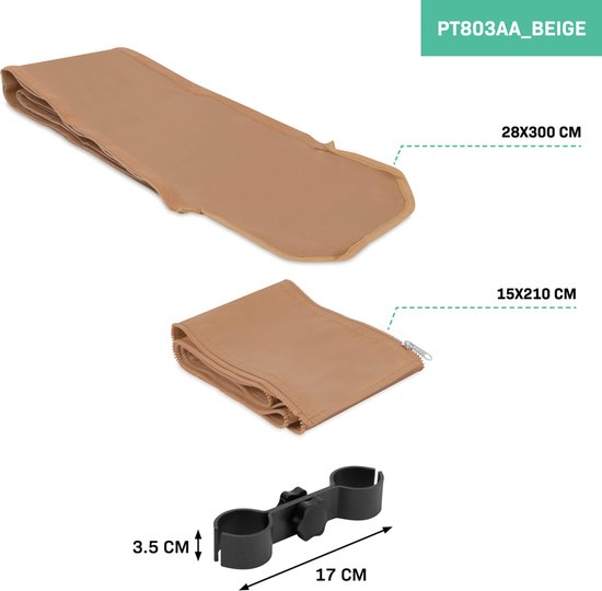 VONROC Partytent Koppelsysteem – Voor Premium Partytent PT501XX - Beige