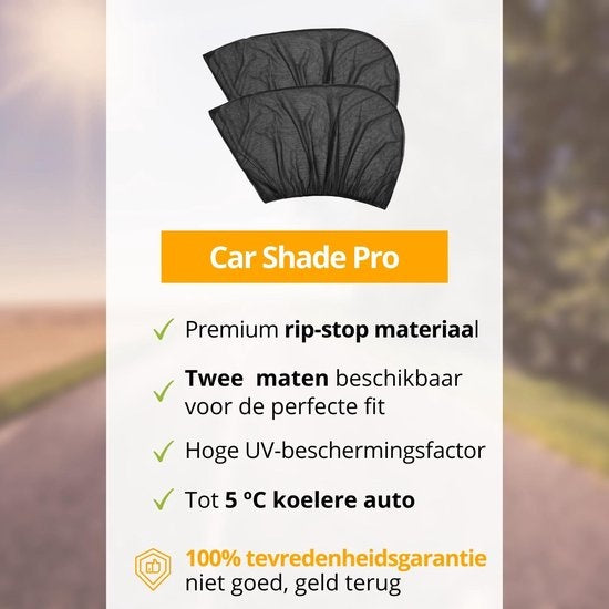 Zonnescherm auto baby - Urban State Sunshade Pro maat S - zonwering voor zijruit - UV bescherming kind