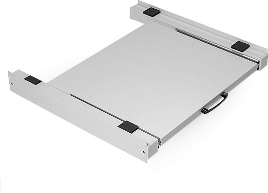 Vonia Tussenstuk Wasmachine Droger - Stapelkit Wasmachine Droger - Universeel - Uitschuifbare werkblad - Wit
