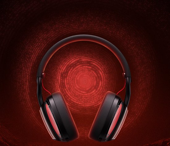 Picun G1 - 2.4GHz Draadloze Gaming Headset - Over ear koptelefoon - Met microfoon - PC/PS4/PS5/Nintendo Switch - Zwart rood