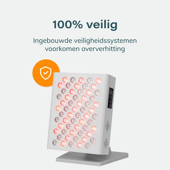 Soft&Silky Infraroodlamp - 300W - 630/850NM - 60LEDs - Infraroodtherapie - Rood Licht Therapie - Lamp Voor Spieren - Lichttherapie - Gezicht - Gewrichten - Red Light