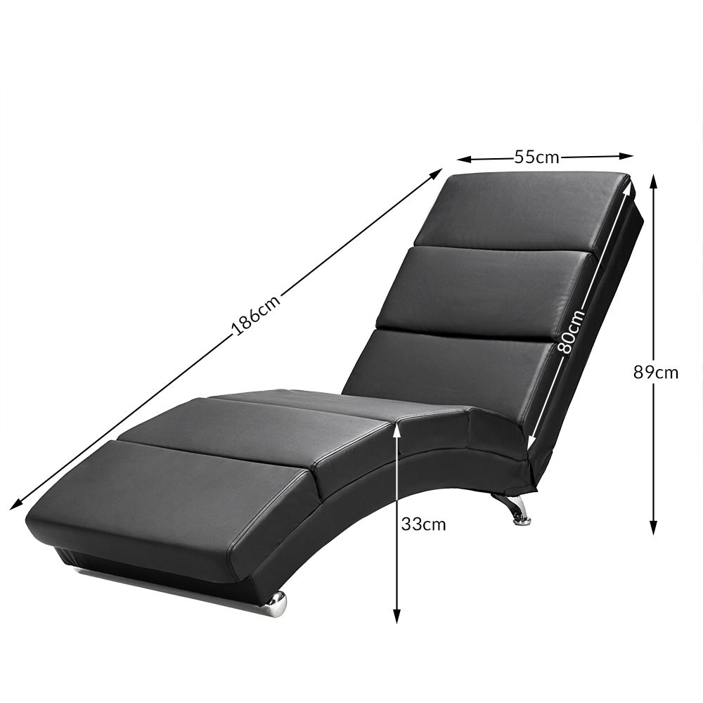Casaria Relaxfauteuil - Massage en Verwarmingsfunctie - Zwart