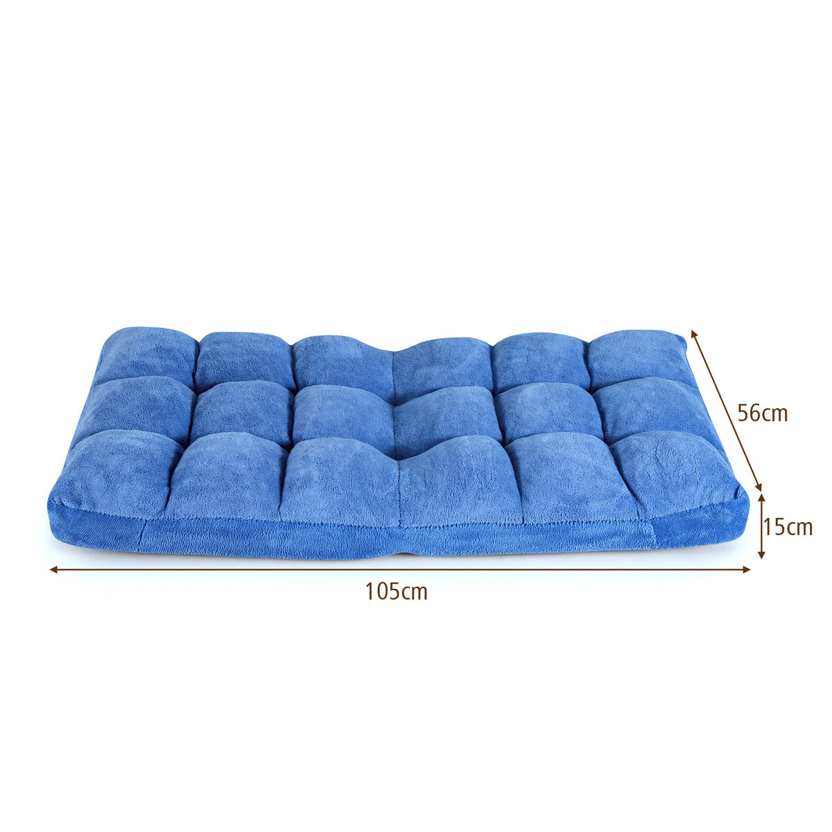Coast Vloerstoel - Verstelbaar - 105 x 56 x 15 cm - Donkerblauw