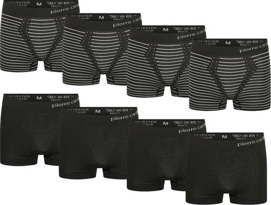 Pierre Cardin - Heren Onderbroeken 8-Pack Seamless Boxers - Zwart - Maat M