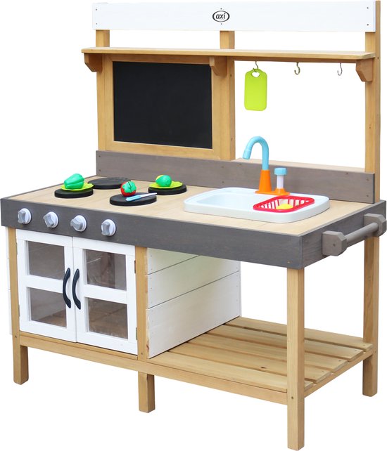 AXI Rosa Zand & Water Speelkeuken Groot - Incl. 17 accessoires - Modder Keuken