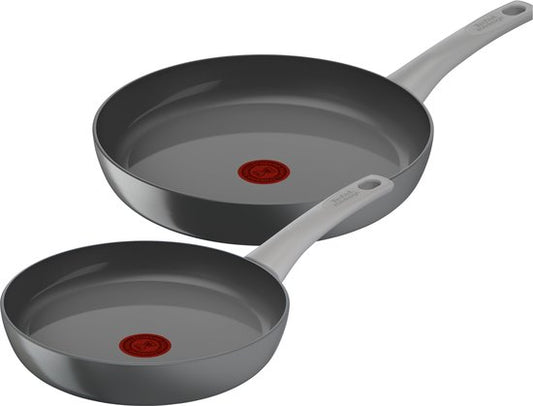 Tefal Renew ON - Koekenpannenset - Ø24 en Ø28 cm - PFAS-vrij - Keramisch - Geschikt voor Inductie
