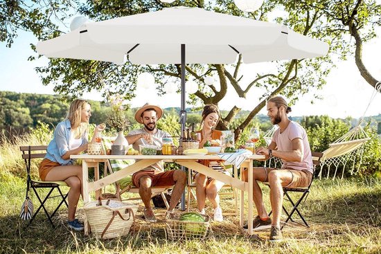 Kingsleeve Parasol – UV-bescherming 50+ – Beige Ø 330cm