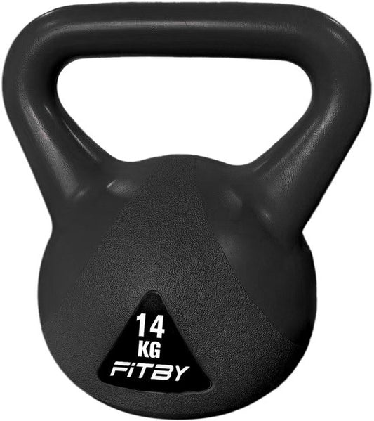 Fitby Kettlebell 14KG - Kettlebell - Fitness - Gewichten - Geschikt voor CrossFit & Fitness - Conditietraining - Zwart