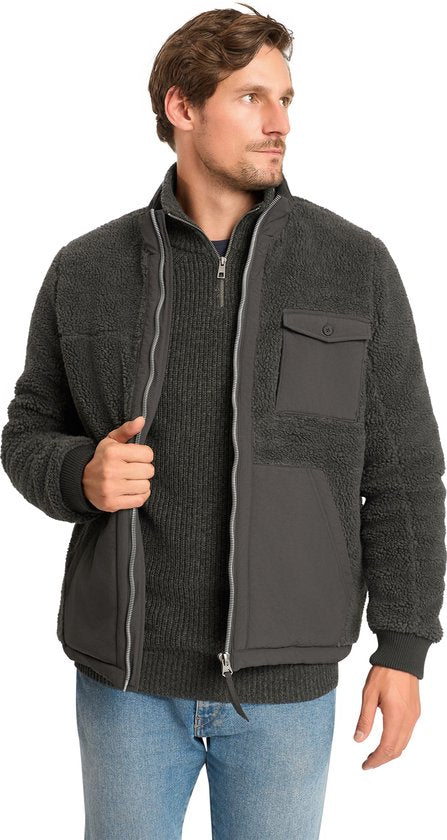 Mario Russo Teddy Jas Stockholm - Herenjas - Winterjas heren - Vest heren - Antraciet - M