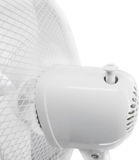 Inventum VST400W - Statiefventilator - 3 snelheden - Ø 40 cm - 80° oscillatie - Hoogte verstelbaar - Wit