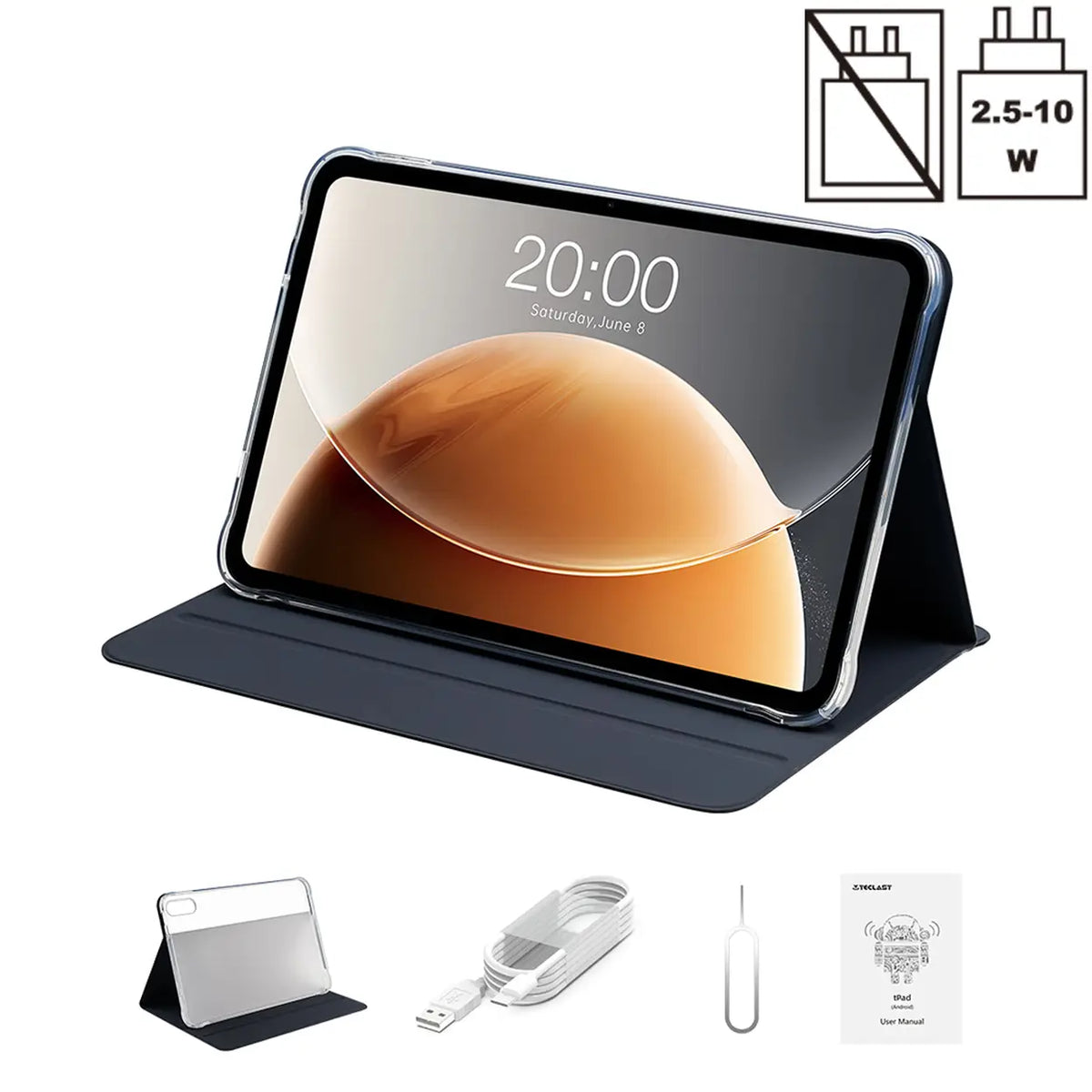 Teclast T65 tablet: 13,4" 120 Hz scherm - Android 16 - 2,2 GHz octa-core - 20 GB RAM (8+12 GB virtueel) + 128 GB