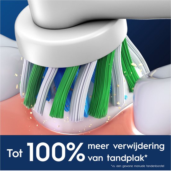 Oral-B Cross Action Pro - Opzetborstels - Met CleanMaximiser Technologie - 10 Stuks - Elektrische Tandenborstel Compatibel