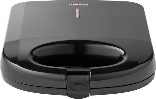 Tomado TGS2000B - Tosti ijzer - Grillapparaat - PFAS vrij - Tosti apparaat - 21,5 x 12 cm - 750 watt - Zwart