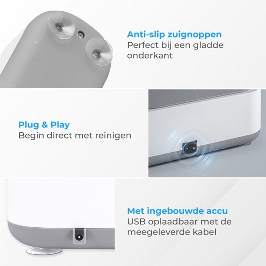 Nuvance - Ultrasoon Reiniger - Reinigingsapparaat voor Sieraden en Brillen - Ultrasone - Ultrasonic Cleaner - 300ml