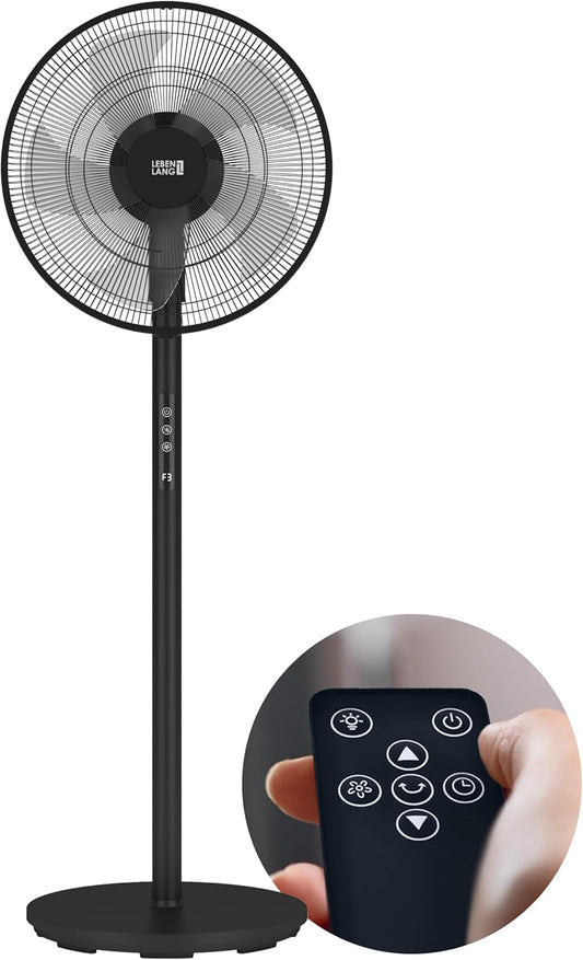 LEBENLANG Staande Ventilator - Afstandsbediening - Ø 45cm