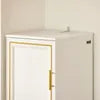 SoBuy Badkamerkast – Met Waszak & 2 Opbergvakken – 35 kg Draagvermogen – 33 x 32 x 171 cm – Wit