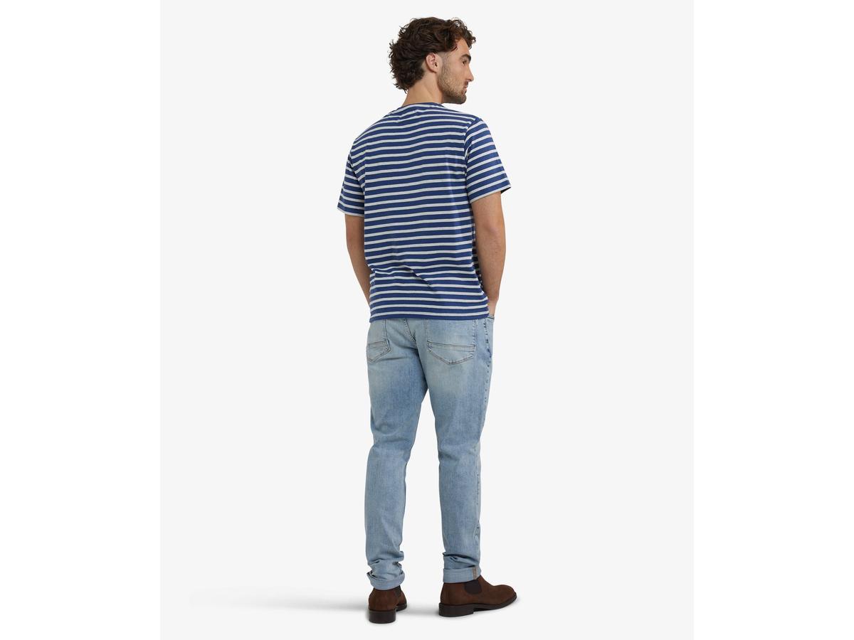 McGregor Strips T-Shirt - Worker Blue - maat S