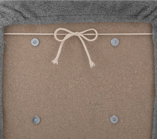 Juskys Huisdierentrap - Hout - Max. 50 kg - Grijs - 46 x 36 x 34 cm