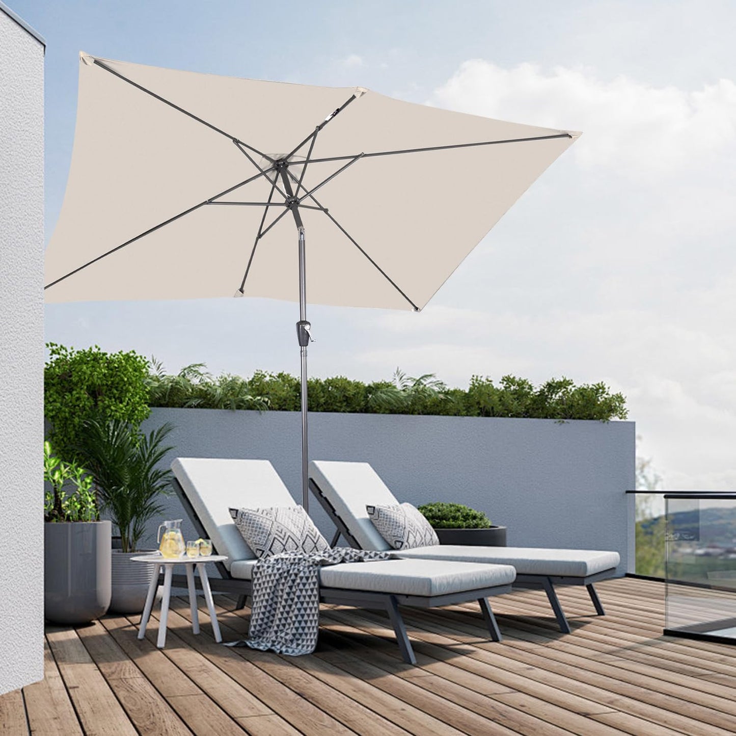 Angel Living Parasol - Rechthoekig - 200 x 300 cm - Beige