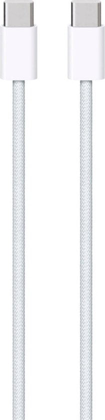 Apple - USB‑C Oplaadkabel - USB‑C naar USB‑C - 60W - 1m - Geweven - Wit