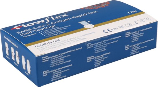Acon FlowFlex Sneltest – 1 stuk – Covid-19 Antigeen Zelftest