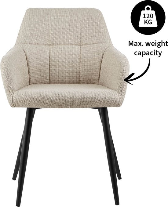 Kick eetkamerstoel Nova - beige