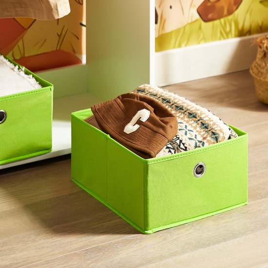 SoBuy KMB109-W Kinderkledingrek - Wit Houtcomposiet met Opbergruimte