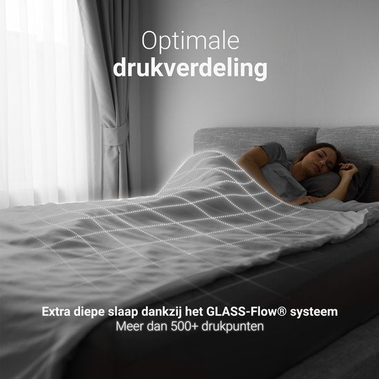 CozySense® Verzwaringsdeken 8 kg - Weighted Blanket - Zwaartedeken met GLASS-Flow® Drukverdeling - Inclusief Wasbare Hoes - 140x200 cm - Grijs