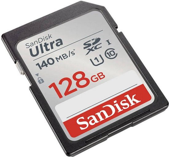 SANDISK Ultra SDXC - Geheugenkaart - 128 GB