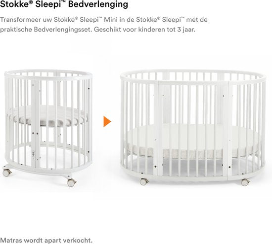 Stokke® Sleepi™ Uitbreidingsset Ledikant - White