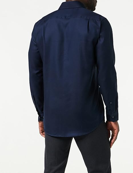 Seidensticker - 665 Business Shirt SF Spread Kent Patch12 - maat 41 - Navy