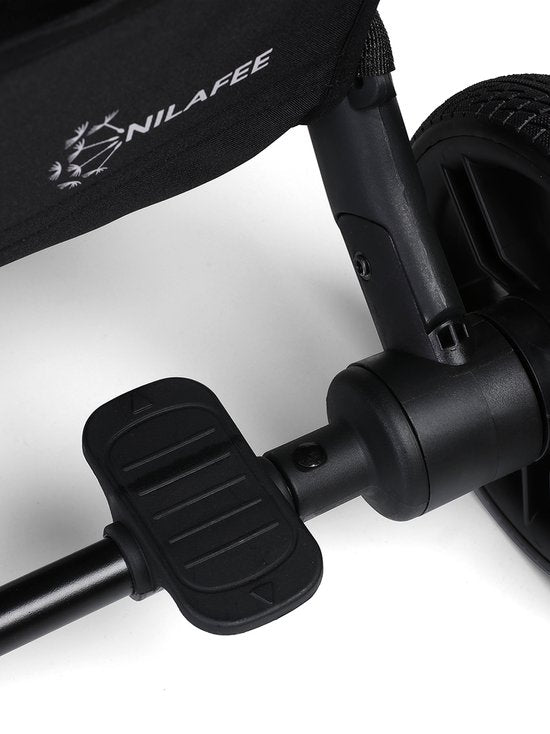 NilaFee™ MaxComfort - Buggy - Tot 25 kg - Plooibuggy - Kinderwagen - Inklapbaar - Vlek en waterafstotend - Grijs