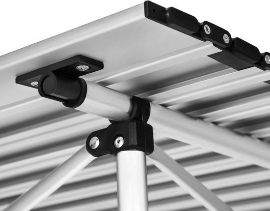 tectake® - Campingtafel - Opklapbaar - Incl. draagtas - 70 x 70 cm - Grijs