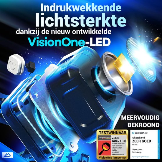 Nextcover Fietslicht Voor en Achter | Fiets Licht USB-C Oplaadbaar & IPX4 Waterdicht | Fietsverlichting Set met 6 Uur Accuduur | Voorlicht en Achterlicht | Fietslamp LED Wit en Rood | Fietslampjes voor alle Fietsjes | Fiets Lamp