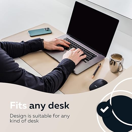 Bureau Muismat 120x60 – Kunstleer Desk Pad – Bureau Organizer & Onderlegger – Beige