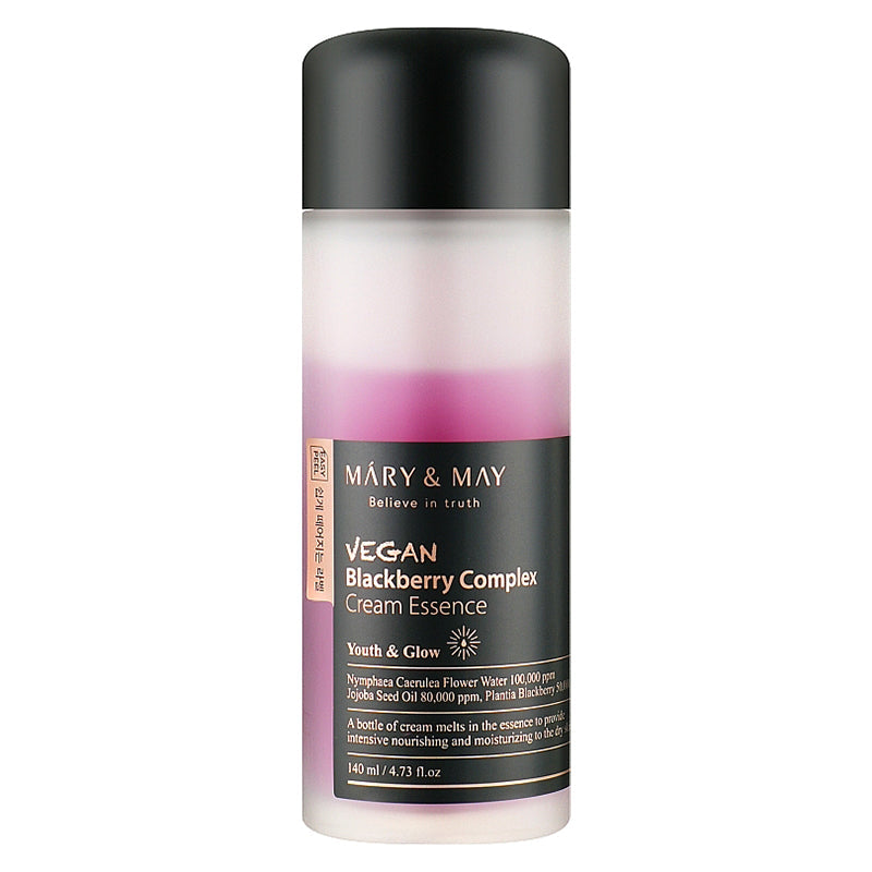 Mary&May Vegan Blackberry Complex Cream Essence – 140 ml – Intens Hydraterende Crème-in-Essence