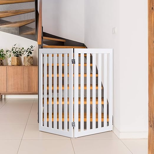 Coast - Opvouwbare Honden Barrière - 89 cm Hoog - 2 Panelen - Wit