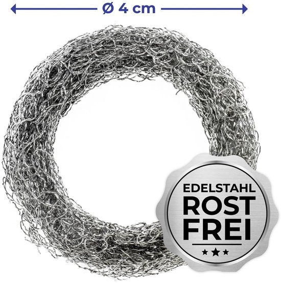 Kalkvanger Mod. Hexi RVS kalkbescherming waterkoker accessoires ontkalker kalkfilter energiebesparend zonder chemicaliën set van 2 4 x 2 cm zilver