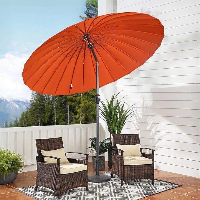 Angel Living 250 cm Shanghai Parasol - met Zwengel - Mast van 38 mm