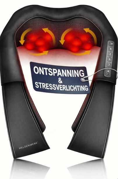 Heldenwerk Massageapparaat - Met warmte - Schouders, Nek, Rug, Benen