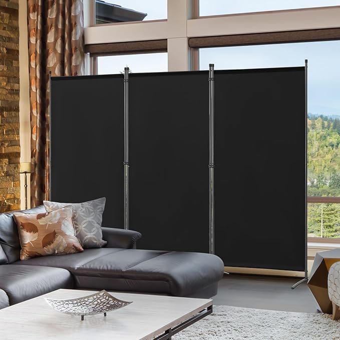 Angel Living Kamerscherm - 3 Panelen - 180x243cm - Beige - Vrijstaand