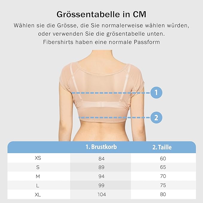 Fibershirts Anti Zweet Top - Huidskleur - Vrouw - XL