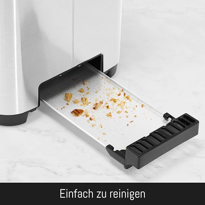 LEBENLANG Broodrooster met Lange Sleuf – 4 Sneetjes – Touchscreen LED – 7 Bruiningsstanden – 1400W