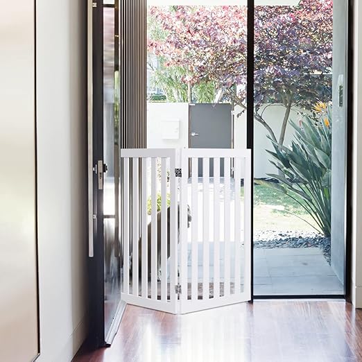 Coast - Opvouwbare Honden Barrière - 89 cm Hoog - 2 Panelen - Wit